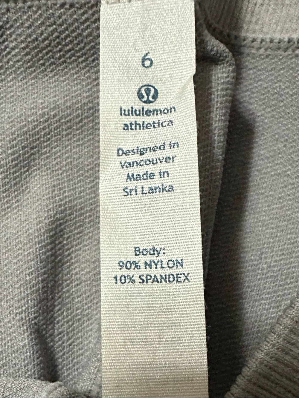 Lululemon In the Flow Seamless Gray Cropped Leggings-NWOT Size 6